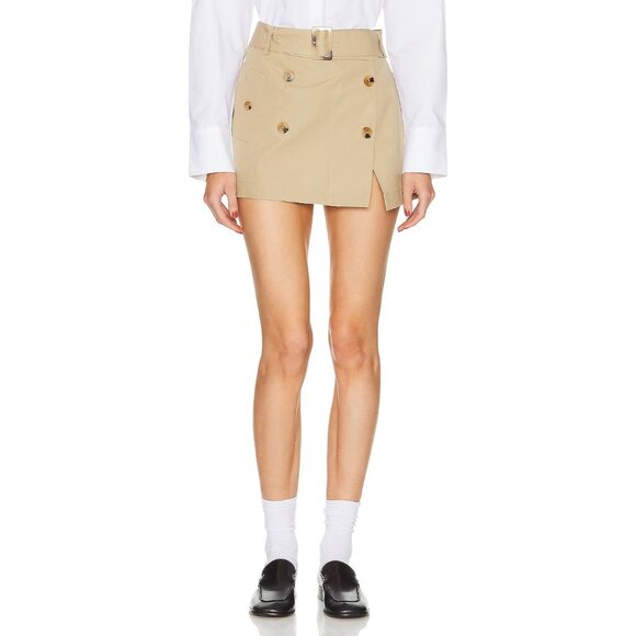 SANS FAFF Mercer Trench Skirt in Camel - Picture 2 of 5